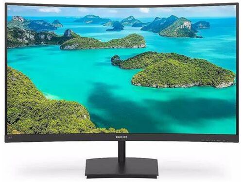 MONITOR PHILIPS 241E1SC/00 23,6"/VA,ZAKRIVLJEN/1920X1080/75HZ/4MS GTG/VGA,HDMI/VESA/CRNA